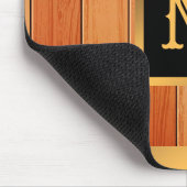 Unieke Gold Luxury Wood monogrammen Muismat (Hoek)