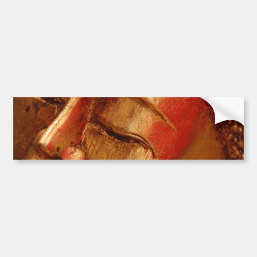 Unieke Golden Buddha-Design Bumpersticker (Voorkant)