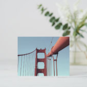 Unieke Golden Gate Bridge, San Francisco Foto Briefkaart (Staand voorkant)