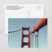 Unieke Golden Gate Bridge, San Francisco Foto Briefkaart (Voorkant / Achterkant)