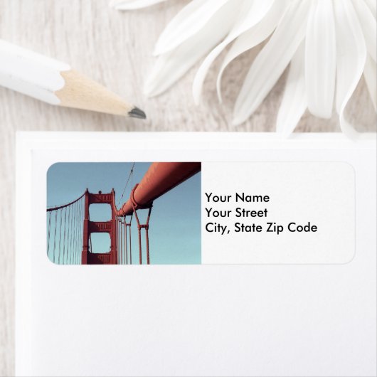 Unieke Golden Gate Bridge, San Francisco Foto Etiket (Insitu)