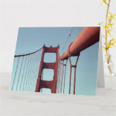 Unieke Golden Gate Bridge, San Francisco Foto Kaart (Gele Bloem)