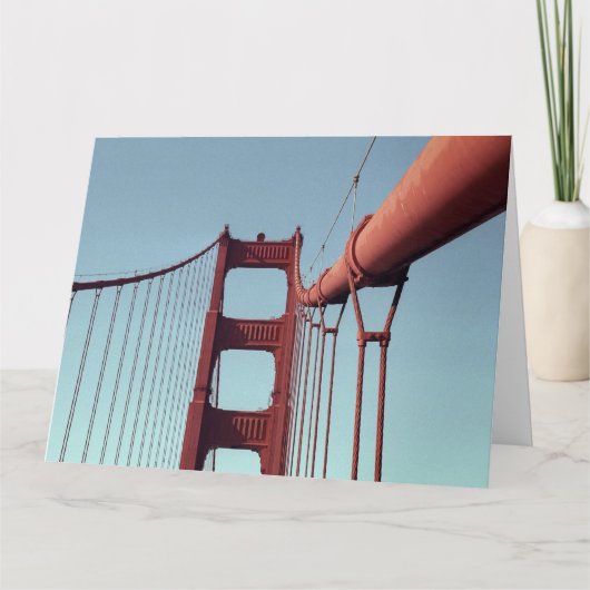 Unieke Golden Gate Bridge, San Francisco Foto Kaart (Voorkant)