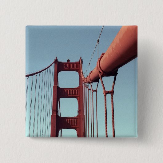 Unieke Golden Gate Bridge, San Francisco Foto Vierkante Button 5,1 Cm (Voorkant)