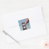 Unieke Golden Gate Bridge, San Francisco Foto Vierkante Sticker (Envelop)