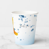 Unieke Goldfish Bowl Water Papieren Bekers (Achterkant)