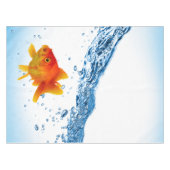 Unieke Goldfish Bowl Water Tafelkleed (Voorkant (Horizontaal))