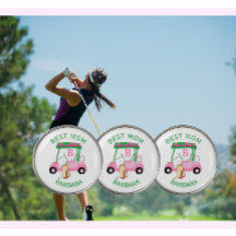 Unieke Golf Cart Beste monogram Naam van mama