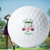 Unieke Golf Cart Beste monogram Naam van mama Golfballen