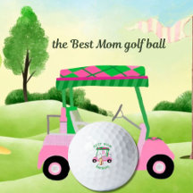 Unieke Golf Cart Beste monogram Naam van mama