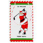 Unieke Golf Kerst Kleine Gift Bag Klein Cadeauzakje (Achterkant)