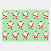 Unieke Golf Kerstvakantie Inpakpapier Vel (Voorkant 3)