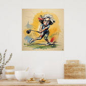 Unieke Golf Swings - Grote Golf Art Print (Keuken)