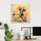 Unieke Golf Swings - Grote Golf Art Print (Thuiskantoor)