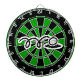 Unieke golfcadeau - Dartboard met golfafdruk Dartbord (Voorkant)