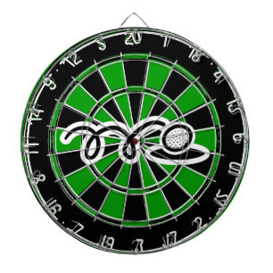 Unieke golfcadeau - Dartboard met golfafdruk Dartbord