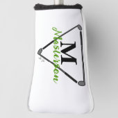 Unieke Golfclubs Groen op maat gemaakt monogram/na Golfheadcover (Draai 90)