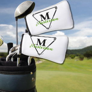 Unieke Golfclubs Groen op maat gemaakt monogram/na Golfheadcover