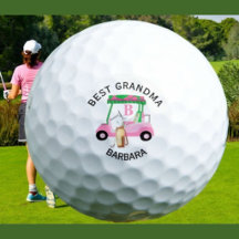 Unieke Golfkar Beste Oma Monogram Naam  