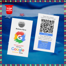 Unieke Google Review-Kaart met Logo- en QR-code