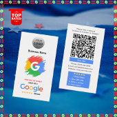 Unieke Google Review-Kaart met Logo- en QR-code Visitekaartje
