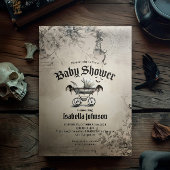 Unieke gotische &  Baby shower uitnodiging