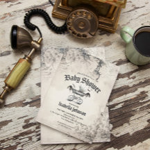 Unieke gotische &  Baby shower uitnodiging