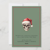 Unieke Gotische Boom Kerstmis Feestdagenkaart (Achterkant)