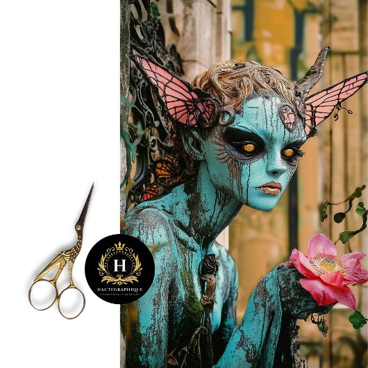 Unieke Gotische Parijs Gargoyle Decoupage Tissuepapier