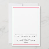 Unieke Gotische schedel Kerstmis Feestdagenkaart (Achterkant)