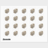 Unieke Gouden Abstract Sticker Grafisch (Vel)