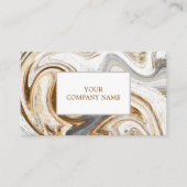 Unieke gouden belettering gouden agaat Abstract Visitekaartje (Voorkant)
