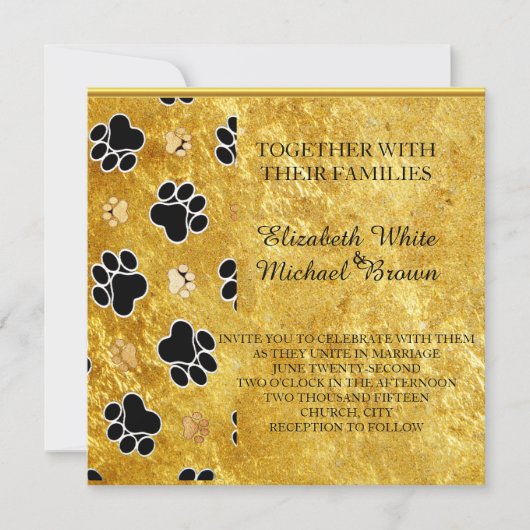 Unieke gouden bladdag, leuk kaart (Voorkant)