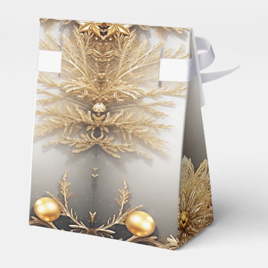 Unieke Gouden Decoratieve Vakantie Cadeaudoos Bedankdoosjes (Achterkant)