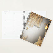 Unieke gouden decoratieve vakantie planner (Display)