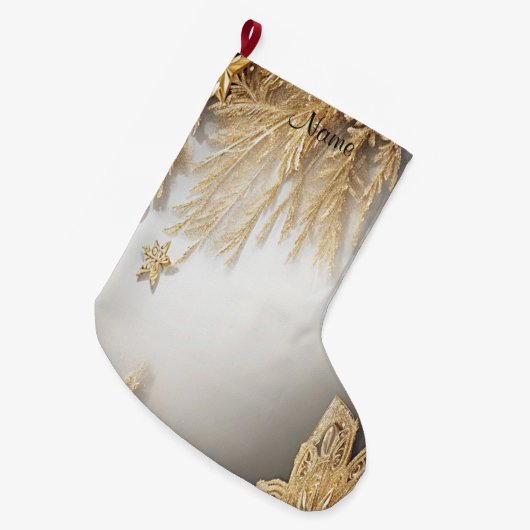 Unieke gouden decoratieve vakantievoorraad grote kerstsok