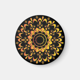 Unieke Gouden Mandala Ontwerp-95747 Magneet