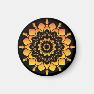 Unieke Gouden Mandala Ontwerp-95748 Magneet