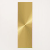 Unieke Gouden Metallic Personalien Yoga Mat (Achterkant)