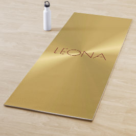 Unieke Gouden Metallic Personalien Yoga Mat