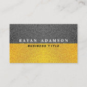 Unieke Gouden Zwart Glitter - Professionele luxe Visitekaartje (Voorkant)