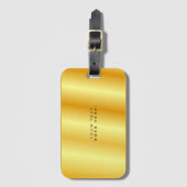 Unieke gouden zwarte achtergrond bagagelabel (Voorkant (verticaal))