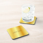 Unieke gouden zwarte achtergrond bier onderzetter (Rechterzijde)