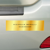 Unieke gouden zwarte achtergrond bumpersticker (Op auto)