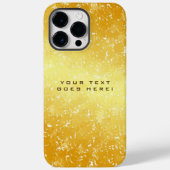 Unieke gouden zwarte achtergrond Case-Mate iPhone case (Achterkant)