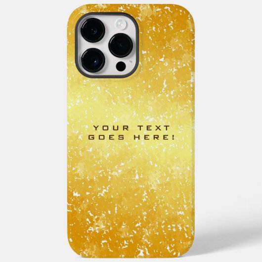 Unieke gouden zwarte achtergrond Case-Mate iPhone case (Achterkant)