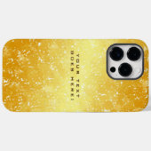 Unieke gouden zwarte achtergrond Case-Mate iPhone case (Achterkant (horizontaal))