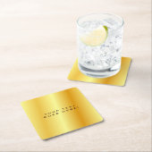 Unieke gouden zwarte achtergrond kartonnen onderzetters (Insitu)