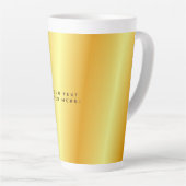 Unieke gouden zwarte achtergrond latte mok (Rechterhoek)