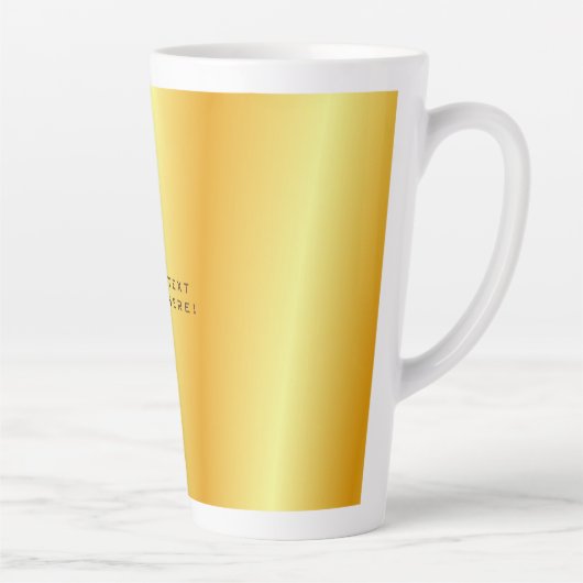 Unieke gouden zwarte achtergrond latte mok (Rechts)